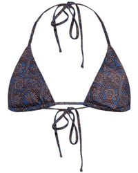 Matteau - Haut De Bikini À Imprimé Cachemire - Lyst