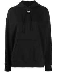 adidas - Drawstring Embroidered-Logo Hoodie - Lyst