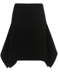 JW Anderson - Midi-Rok Met Asymmetrische Afwerking - Lyst
