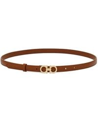 Ferragamo - Gancini Leather Belt - Lyst
