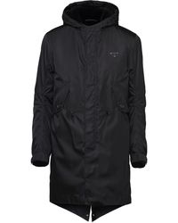Prada - Re-Nylon Hooded Coat - Lyst