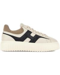 Hogan - H-Stripes Leather Sneakers - Lyst