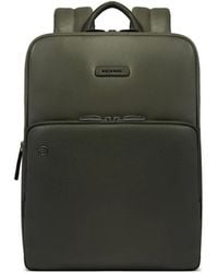 Piquadro - Expandable Grained Texture Backpack - Lyst