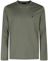 Dondup - Logo-Patch Long-Sleeve T-Shirt - Lyst