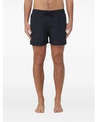 EA7 - Logo-Print Drawstring Swim Shorts - Lyst