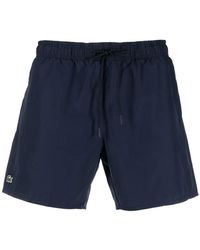 Lacoste - Swim Shorts Navy/green - Lyst