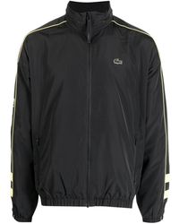 Lacoste - Concealed-hood Logo-patch Jacket - Lyst