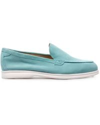 Doucal's - Suede Almond-Toe Loafers - Lyst