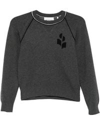 Isabel Marant - Loriby Logo-Embroidered Raglan-Sleeve Sweater - Lyst