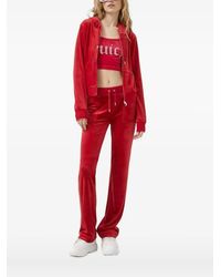 Juicy Couture - Embroidered Zip-Up Hoodie - Lyst