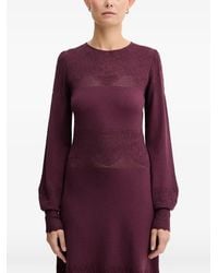 Twinset - Abito Corto A Maniche Lunghe - Lyst