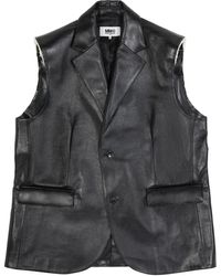MM6 by Maison Martin Margiela - Chaleco con cierre oculto - Lyst