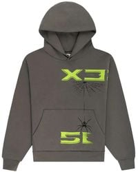 Sp5der - Hoodie mit Spinnennetz-Print - Lyst