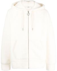 Ami Paris - Fleece Hooded Jacket - Lyst