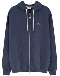 Pompeii3 - Logo-Embroidered Zip-Up Hoodie - Lyst