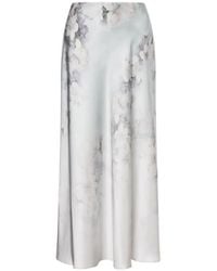 Alberta Ferretti - Midi-Jurk Met Bloemenprint - Lyst