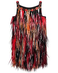 PUCCI - Robe Brodée À Col Orné De Bijoux - Lyst