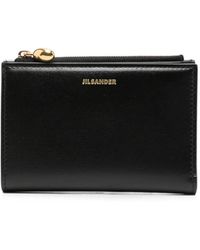 Jil Sander - Logo-Print Bi-Fold Wallet - Lyst