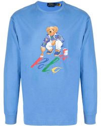 Polo Ralph Lauren - Polo Bear Graphic-print Cotton T-shirt - Lyst