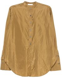 The Row - Band-Collar Button-Down Shirt - Lyst