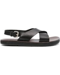 Premiata - Crossover-strap Leather Sandals - Lyst