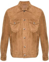 Eleventy - Classic-collar Suede Jacket - Lyst