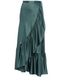Eres - Ruffled Silk Midi Skirt - Lyst