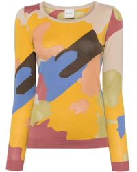 Paul Smith - Floral Collage-intarsia Jumper - Lyst