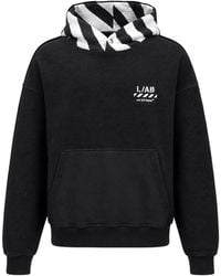 Off-White c/o Virgil Abloh - Reverse Logo-Print Hoodie - Lyst