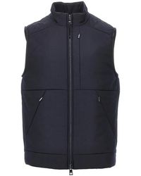 DUNO - Arlo High-Neck Zip-Up Gilet - Lyst