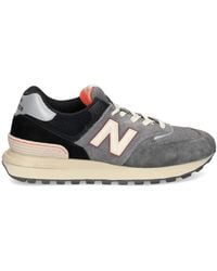 New Balance - 574 Panelled Lace-Up Sneakers - Lyst