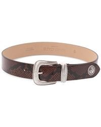 KATE CATE - Embossed Leather Belt - Lyst