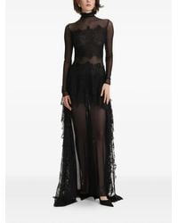 2310 STUDIO - Vestido largo con encaje - Lyst