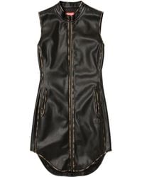DIESEL - Vestido corto con cremallera - Lyst
