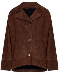 Salvatore Santoro - Notched-Lapel Leather Jacket - Lyst