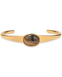Jennifer Behr - Elaine Oval Stone Cuff Bracelet - Lyst