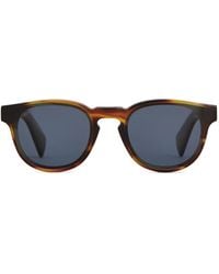 Tod's - Runde Sonnenbrille Mit Logo - Lyst