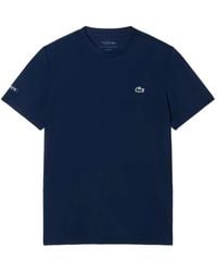 Lacoste - Round-Neck Logo-Print T-Shirt - Lyst