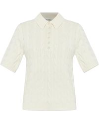 Gestuz - Thilla Cable Knit Polo Shirt - Lyst