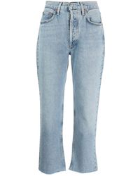 Agolde - Lana Mid-rise Cropped Jeans - Lyst