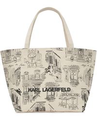 Karl Lagerfeld - X Jorge Parra Tote Bag Mit Print - Lyst