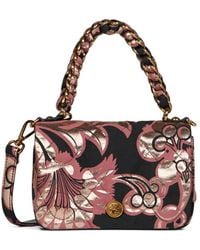 Etro Mini Woven Bond Bag in Blue | Lyst