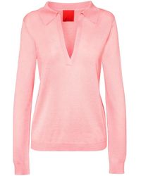 Cashmere In Love - Cashmere-Silk Knitted Polo Sweater - Lyst