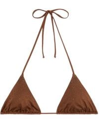 MC2 Saint Barth - Haut De Bikini Triangle Annabelle À Strass - Lyst