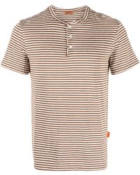 Barena - Stripe-print Band-collar T-shirt - Lyst