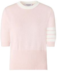 Thom Browne - Jersey Hector Intarsia 4-Bar T-Shirt - Lyst