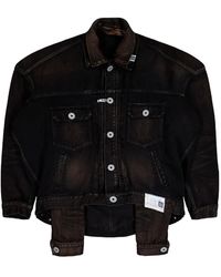 Maison Mihara Yasuhiro - Layered Denim Jacket - Lyst