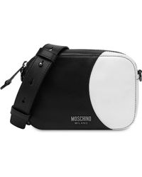 Moschino - Colour-Blocked Leather Shoulder Bag - Lyst