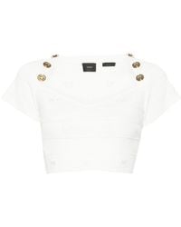 Pinko - Ribbed Top - Lyst