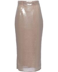 Prada - Sequinned Pencil Skirt - Lyst